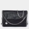 Stella McCartney Black Faux Leather Mini Falabella Crossbody Bag For Women