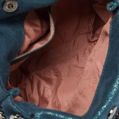 Stella McCartney Metallic Teal Faux Leather Tiny Falabella Shoulder Bag For Women -Stella McCartney Sales luxury women stella mccartney used handbags p623144 011