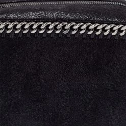 Stella McCartney Black Faux Leather Falabella Camera Bag For Women -Stella McCartney Sales luxury women stella mccartney used handbags p631018 008