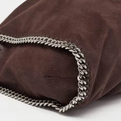 Stella McCartney Dark Brown Faux Leather Falabella Bag For Women -Stella McCartney Sales luxury women stella mccartney used handbags p631033 007