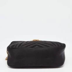 Stella McCartney Black Satin Stella Star Camera Crossbody Bag For Women -Stella McCartney Sales luxury women stella mccartney used handbags p632070 009