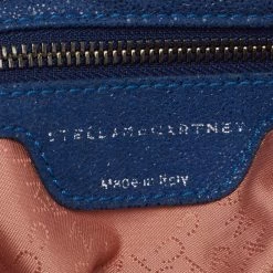 Stella McCartney Blue Faux Suede Falabella Tote For Women -Stella McCartney Sales luxury women stella mccartney used handbags p640588 003