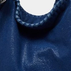Stella McCartney Blue Faux Suede Falabella Tote For Women -Stella McCartney Sales luxury women stella mccartney used handbags p640588 011