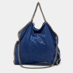Stella McCartney Blue Faux Suede Falabella Tote For Women