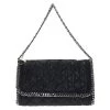 Stella McCartney Black Quilted Faux Leather Falabella Shaggy Deer Flap Bag For Women 2 Stella McCartney Black Quilted Faux Leather Falabella Shaggy Deer Flap Bag For Women -Stella McCartney Sales luxury women stella mccartney used handbags p64118 001