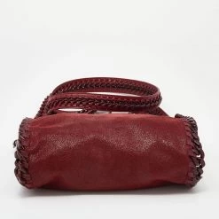 Stella McCartney Red Faux Leather Shaggy Deer Mini Candy Falabella Tote For Women -Stella McCartney Sales luxury women stella mccartney used handbags p641982 001