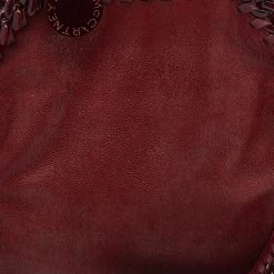 Stella McCartney Red Faux Leather Shaggy Deer Mini Candy Falabella Tote For Women -Stella McCartney Sales luxury women stella mccartney used handbags p641982 005