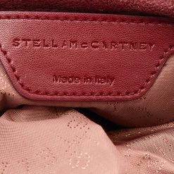 Stella McCartney Red Faux Leather Shaggy Deer Mini Candy Falabella Tote For Women -Stella McCartney Sales luxury women stella mccartney used handbags p641982 010