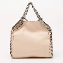 Stella McCartney Beige Faux Suede Tiny Falabella Tote For Women -Stella McCartney Sales luxury women stella mccartney used handbags p644064 005