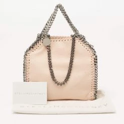 Stella McCartney Beige Faux Suede Tiny Falabella Tote For Women -Stella McCartney Sales luxury women stella mccartney used handbags p644064 009