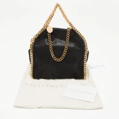 Stella McCartney Black Faux Suede Tiny Falabella Tote For Women -Stella McCartney Sales luxury women stella mccartney used handbags p645146 001