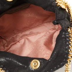 Stella McCartney Black Faux Suede Tiny Falabella Tote For Women -Stella McCartney Sales luxury women stella mccartney used handbags p645146 003