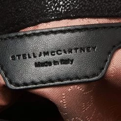 Stella McCartney Black Faux Suede Tiny Falabella Tote For Women -Stella McCartney Sales luxury women stella mccartney used handbags p645146 004