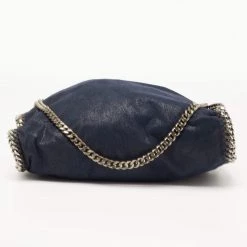 Stella McCartney Navy Blue Faux Leather Small Falabella Tote For Women -Stella McCartney Sales luxury women stella mccartney used handbags p646901 005