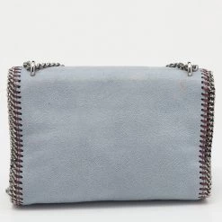 Stella McCartney Grey Faux Suede Falabella Flap Shoulder Bag For Women 16 Stella McCartney Grey Faux Suede Falabella Flap Shoulder Bag For Women -Stella McCartney Sales luxury women stella mccartney used handbags p647380 002