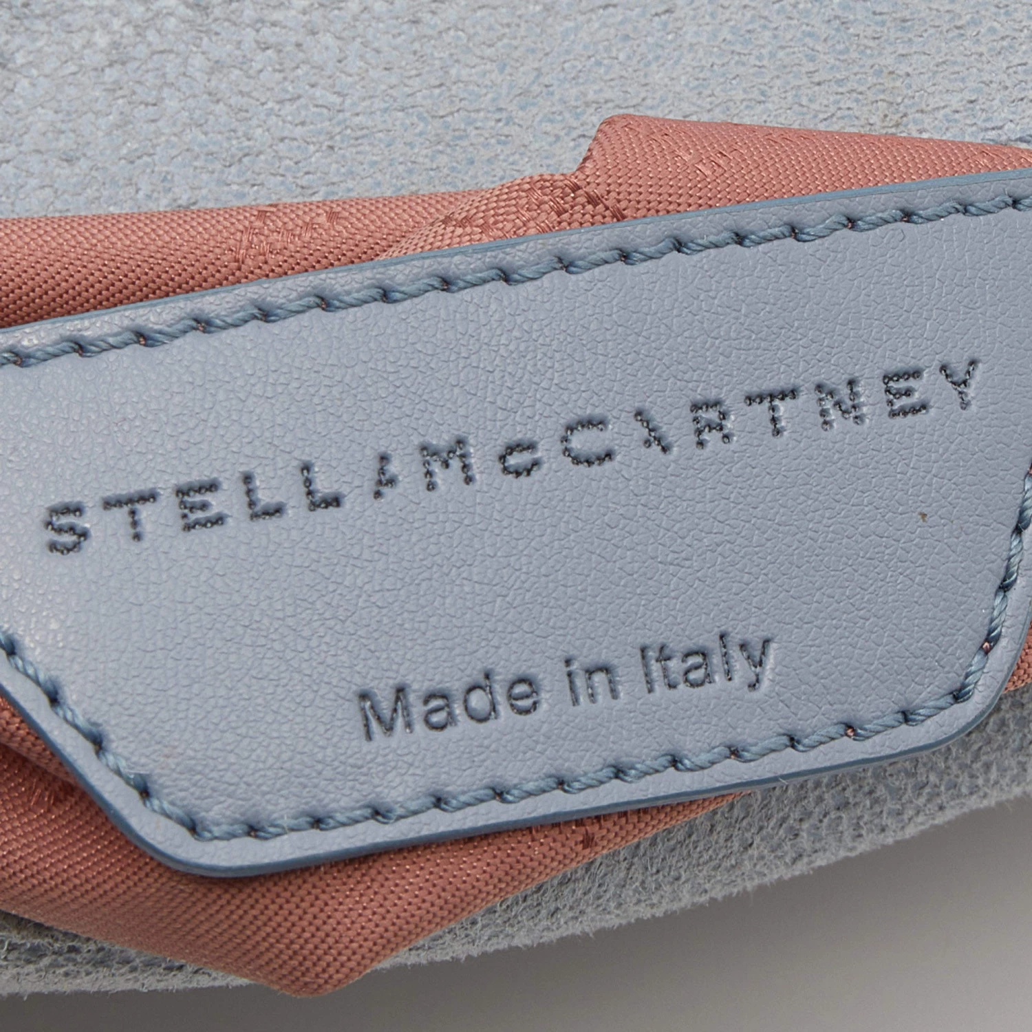 Stella McCartney Grey Faux Suede Falabella Flap Shoulder Bag For Women 10 Stella McCartney Grey Faux Suede Falabella Flap Shoulder Bag For Women - Image 8