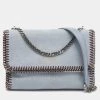 Stella McCartney Grey Faux Suede Falabella Flap Shoulder Bag For Women -Stella McCartney Sales luxury women stella mccartney used handbags p647380 009