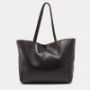 Stella McCartney Black Logo Perforated Faux Leather Tote For Women -Stella McCartney Sales luxury women stella mccartney used handbags p647901 010