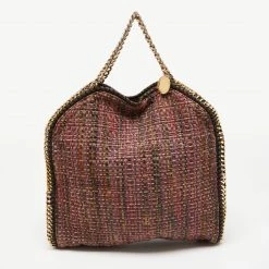 Stella McCartney Multicolor Woven Tweed Small Falabella Tote For Women -Stella McCartney Sales luxury women stella mccartney used handbags p648504 002