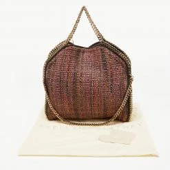 Stella McCartney Multicolor Woven Tweed Small Falabella Tote For Women -Stella McCartney Sales luxury women stella mccartney used handbags p648504 004