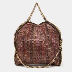 Stella McCartney Multicolor Woven Tweed Small Falabella Tote For Women