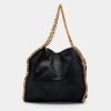 Stella McCartney Black Faux Leather Small Falabella Tote For Women -Stella McCartney Sales luxury women stella mccartney used handbags p653213 012