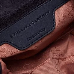 Stella McCartney Navy Blue Faux Leather Mini Falabella Tote For Women -Stella McCartney Sales luxury women stella mccartney used handbags p654764 004