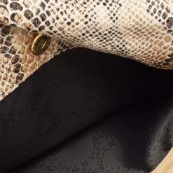 Stella McCartney Beige Faux Python Effect Leather Falabella Slim Clutch For Women -Stella McCartney Sales luxury women stella mccartney used handbags p657578 002