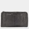 Stella McCartney Grey Python Embossed Falabella Clutch For Women -Stella McCartney Sales luxury women stella mccartney used handbags p658171 003
