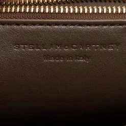 Stella McCartney White/Green Faux Snakeskin Effect Leather Flo Shoulder Bag For Women -Stella McCartney Sales luxury women stella mccartney used handbags p660847 011