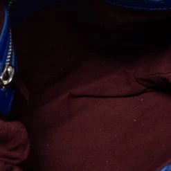 Stella McCartney Blue Quilted Faux Suede Medium Beckett Chain Bag For Women -Stella McCartney Sales luxury women stella mccartney used handbags p662544 013