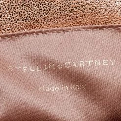 Stella McCartney Metallic Gold Faux Leather Flap Shoulder Bag For Women 20 Stella McCartney Metallic Gold Faux Leather Flap Shoulder Bag For Women -Stella McCartney Sales luxury women stella mccartney used handbags p669193 008