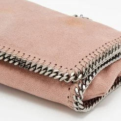 Stella McCartney Pale Pink Faux Leather Falabella Flap Shoulder Bag For Women -Stella McCartney Sales luxury women stella mccartney used handbags p669835 007