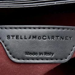 Stella McCartney Black Croc Embossed Faux Leather Medium Falabella Star Box Bag For Women -Stella McCartney Sales luxury women stella mccartney used handbags p670742 003