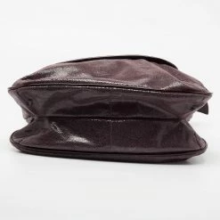 Stella McCartney Purple Faux Suede And Patent Leather Tote For Women -Stella McCartney Sales luxury women stella mccartney used handbags p673422 003