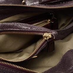 Stella McCartney Purple Faux Suede And Patent Leather Tote For Women -Stella McCartney Sales luxury women stella mccartney used handbags p673422 012