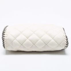 Stella McCartney White Faux Suede Mini Falabella Tote For Women -Stella McCartney Sales luxury women stella mccartney used handbags p673746 004