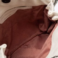 Stella McCartney White Faux Suede Mini Falabella Tote For Women -Stella McCartney Sales luxury women stella mccartney used handbags p673746 010