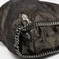 Stella McCartney Black/Silver Faux Suede Large Falabella Tote For Women 23 Stella McCartney Black/Silver Faux Suede Large Falabella Tote For Women -Stella McCartney Sales luxury women stella mccartney used handbags p674808 001