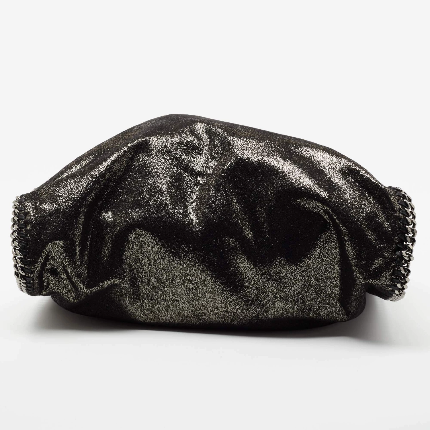 Stella McCartney Black/Silver Faux Suede Large Falabella Tote For Women 8 Stella McCartney Black/Silver Faux Suede Large Falabella Tote For Women - Image 6