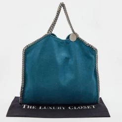 Stella McCartney Blue Faux Leather Small Falabella Chain Tote For Women 22 Stella McCartney Blue Faux Leather Small Falabella Chain Tote For Women -Stella McCartney Sales luxury women stella mccartney used handbags p680812 007