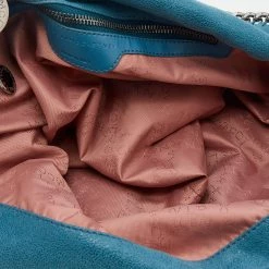 Stella McCartney Blue Faux Leather Small Falabella Chain Tote For Women 20 Stella McCartney Blue Faux Leather Small Falabella Chain Tote For Women -Stella McCartney Sales luxury women stella mccartney used handbags p680812 009