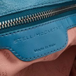Stella McCartney Blue Faux Leather Small Falabella Chain Tote For Women 21 Stella McCartney Blue Faux Leather Small Falabella Chain Tote For Women -Stella McCartney Sales luxury women stella mccartney used handbags p680812 010