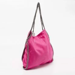 Stella McCartney Pink Faux Leather Small Falabella Tote For Women -Stella McCartney Sales luxury women stella mccartney used handbags p680843 009