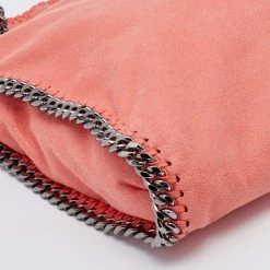 Stella McCartney Orange Faux Leather Small Falabella Tote For Women -Stella McCartney Sales luxury women stella mccartney used handbags p687113 001