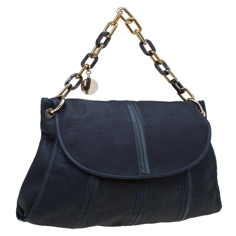 Stella McCartney Black Fabric Flap Shoulder Bag For Women 5 Stella McCartney Black Fabric Flap Shoulder Bag For Women - Image 3