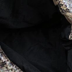 Stella McCartney Metallic Python Faux Leather Small Falabella Tote For Women -Stella McCartney Sales luxury women stella mccartney used handbags p79408 006