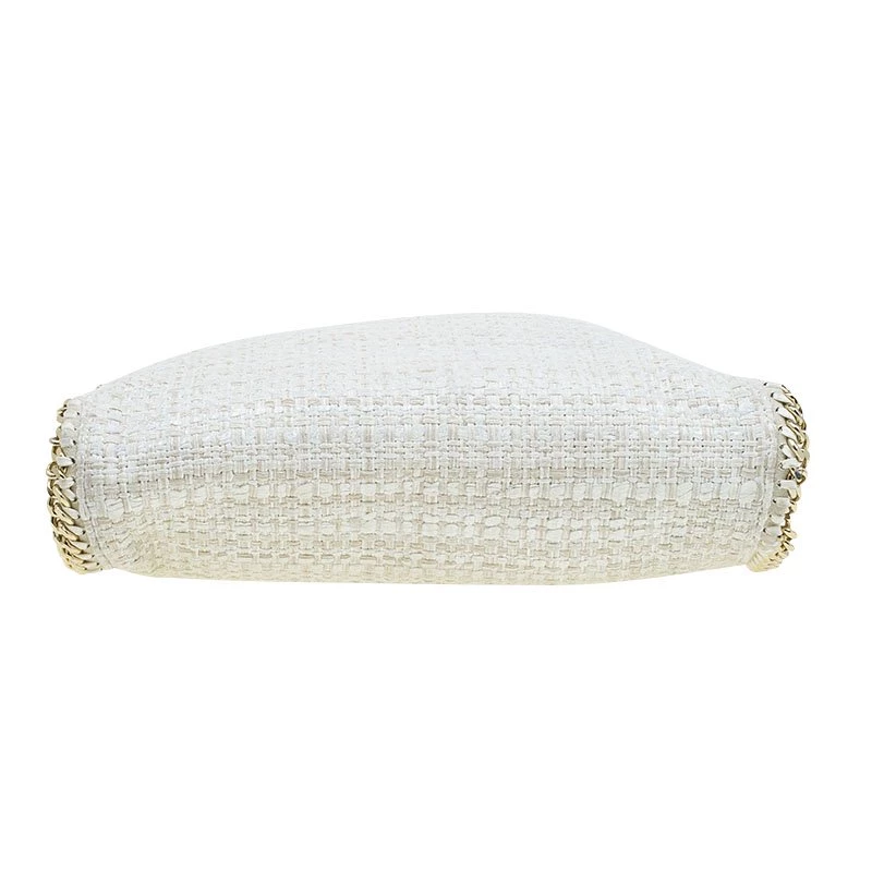 Stella McCartney Beige Woven Glitter Fabric Small Falabella Tote For Women 7 Stella McCartney Beige Woven Glitter Fabric Small Falabella Tote For Women - Image 5