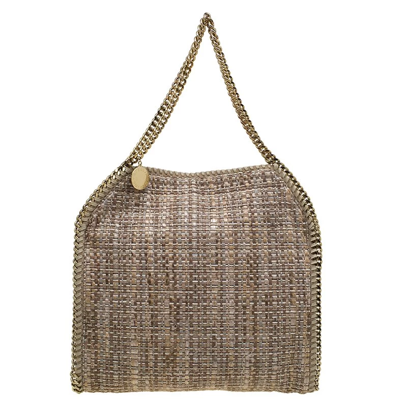 Stella McCartney Beige Fabric Small Falabella Tote For Women 3 Stella McCartney Beige Fabric Small Falabella Tote For Women