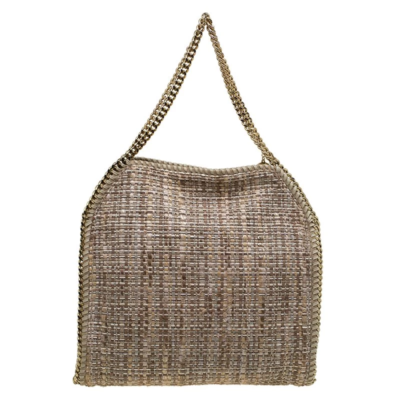 Stella McCartney Beige Fabric Small Falabella Tote For Women 6 Stella McCartney Beige Fabric Small Falabella Tote For Women - Image 4